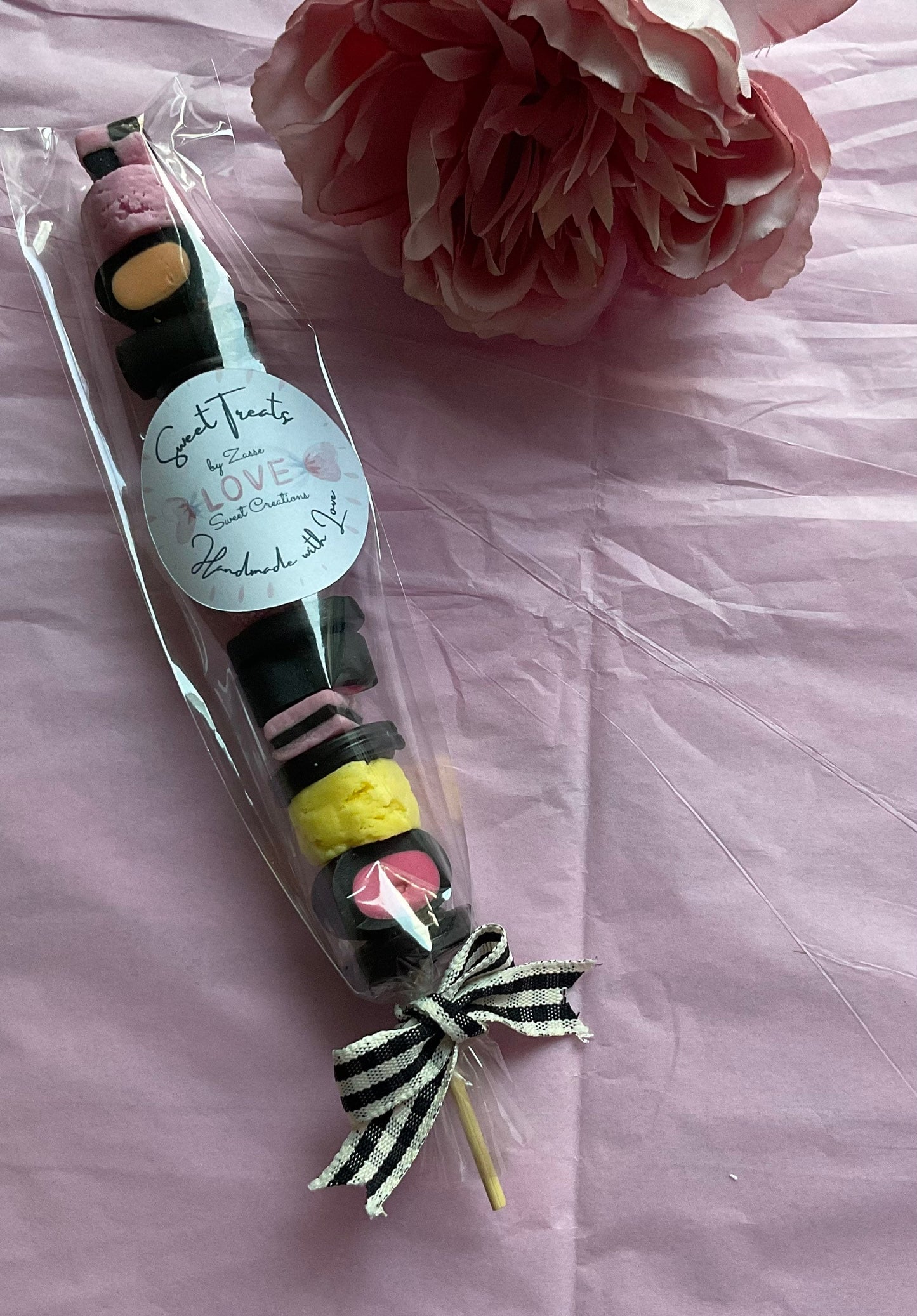 One liquorice kebabs personalised message