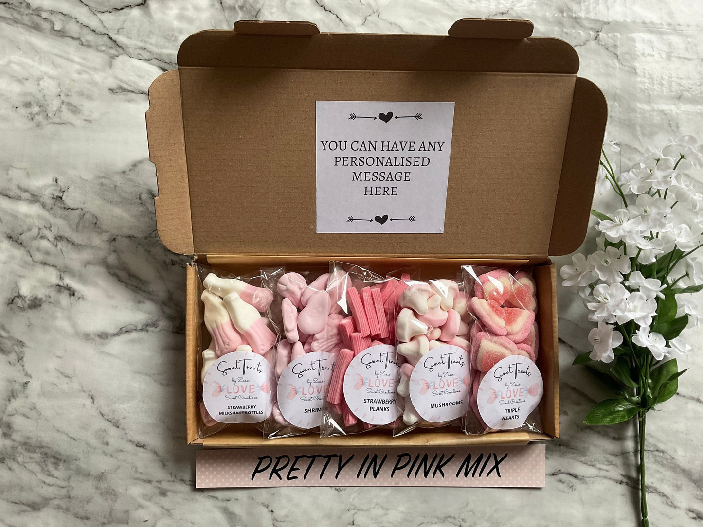 Pretty in pink letterbox pack