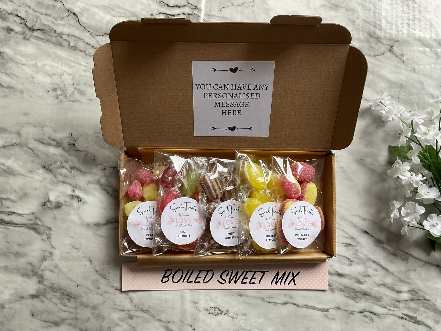 Boiled sweet letterbox mix