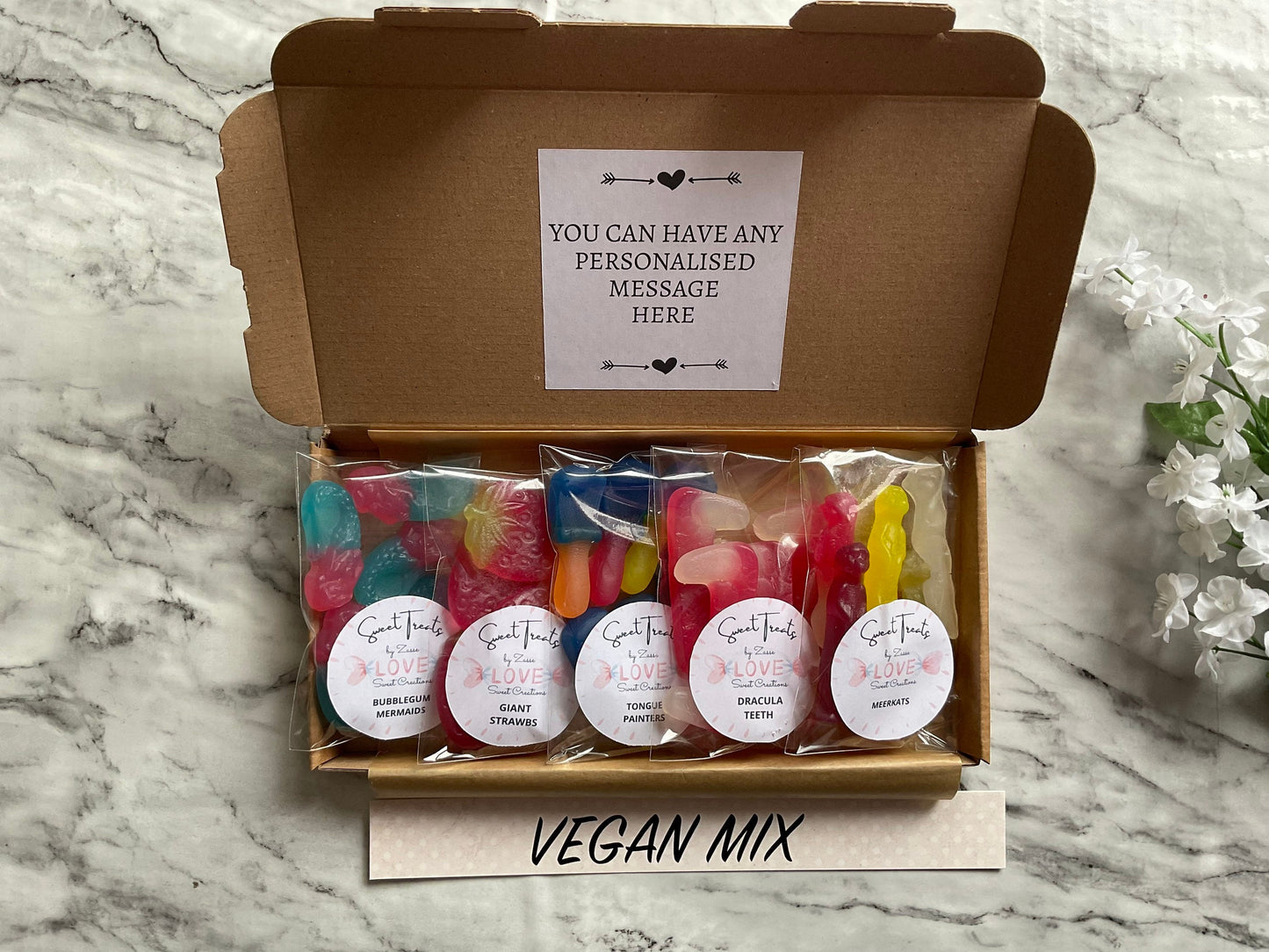 Letterbox vegan sweets mix