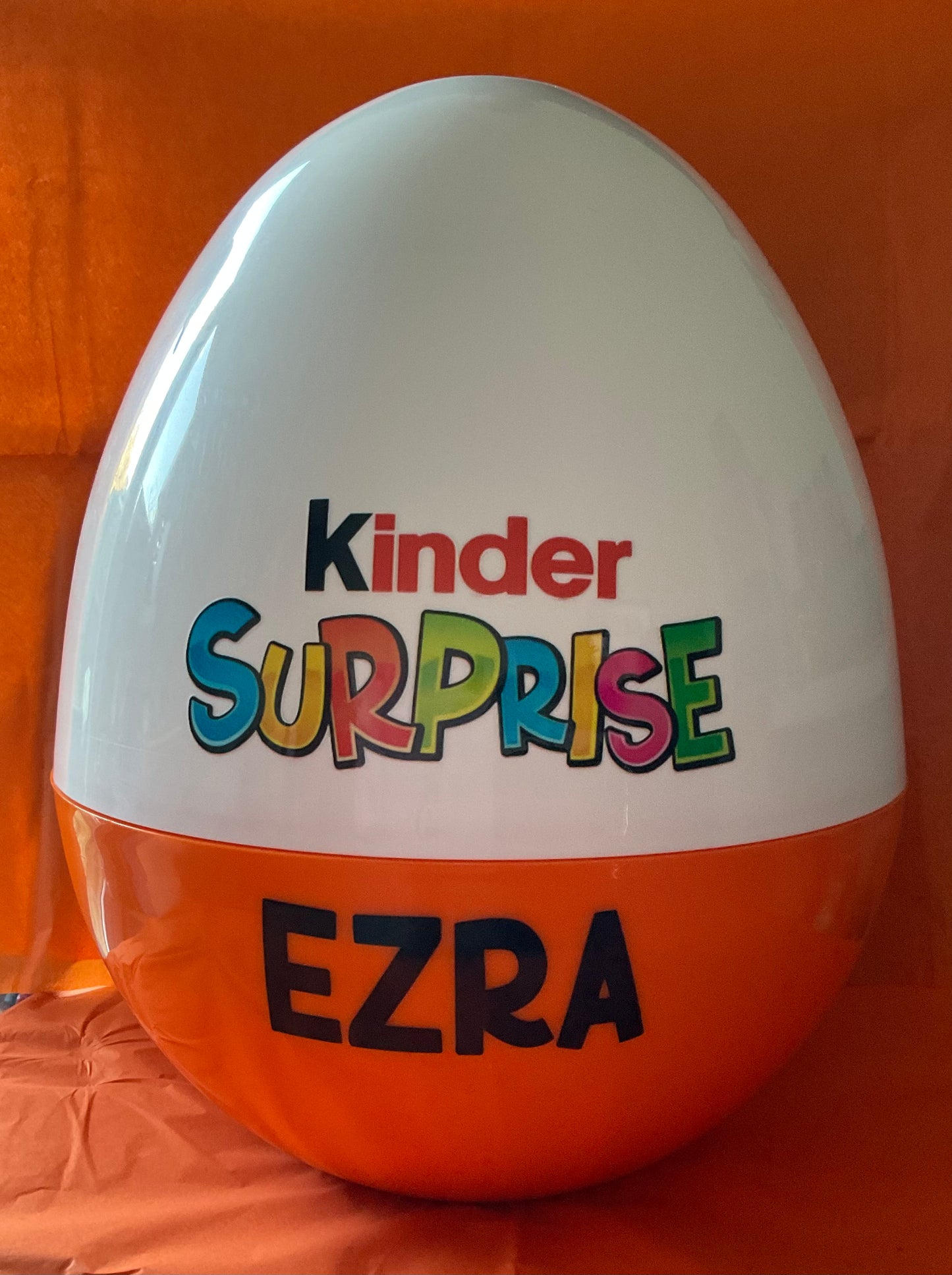 GIANT FILLED KINDER EASTER EGGS (Personalised)