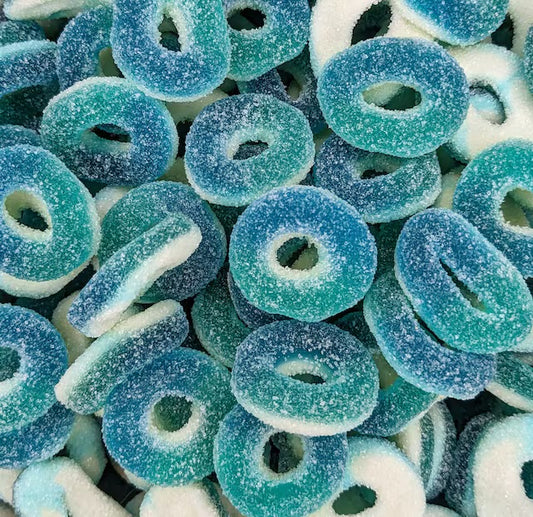 Sour Blue Raspberry Rings