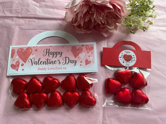 Red love hearts chocolate