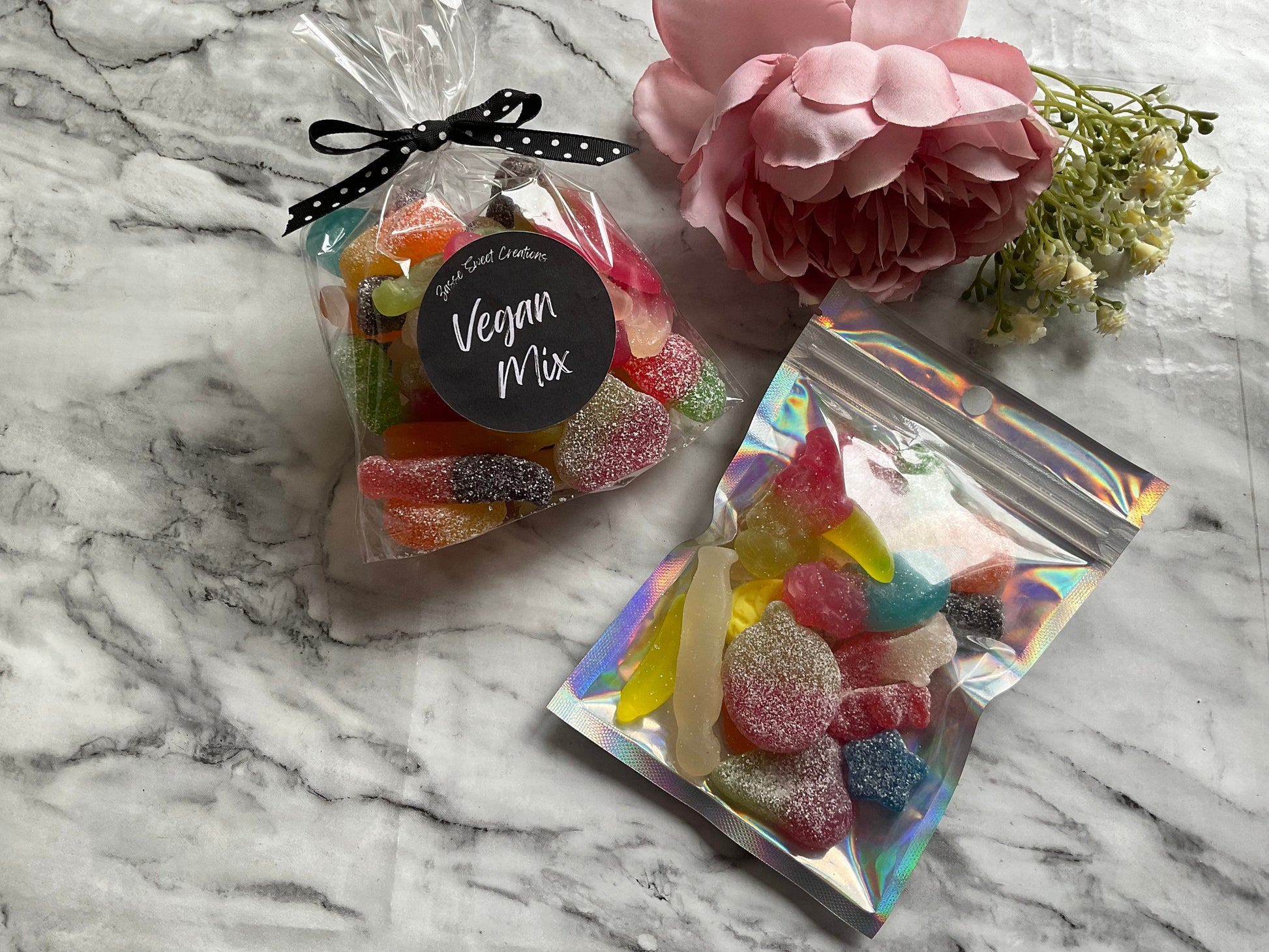 Mix of vegan sweets bags